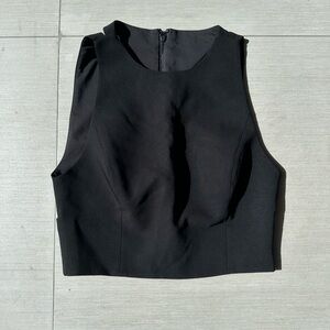 Alice + Olivia Black Crop Top